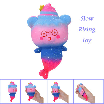 

YIWULA1PC Cute Ice Cream Bear Slow Rising Collection Squeeze Stress Relieve Toys
