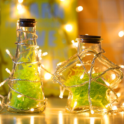 

Yuhuaze LED lights small lights starry flashing lights wedding birthday Chinese New Year table white string lights Christmas wall decoration lights warm color 6 meters 40 lights battery