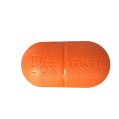 

Toponeto Portable Carry On Gum Pill Box 6 Compartment Travel Case Holder