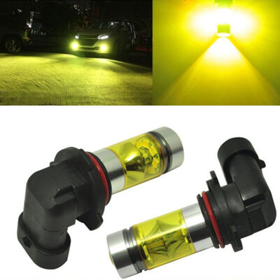 

NEW 2x 9005 H10 9145 3000K Yellow 100W LED Headlight Bulbs Kit Fog Lamp DC12-24V