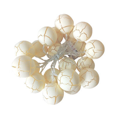 

Irregular Crack Warm Light String Lights Crystal Ball Light For Home Garden Christmas Party Wedding Decoration