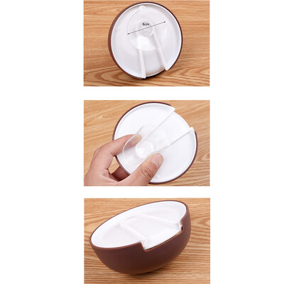 

Siaonvr Plastic Suction Cup Soap Toothbrush Box Dish Holder Bathroom Shower Accessory BU