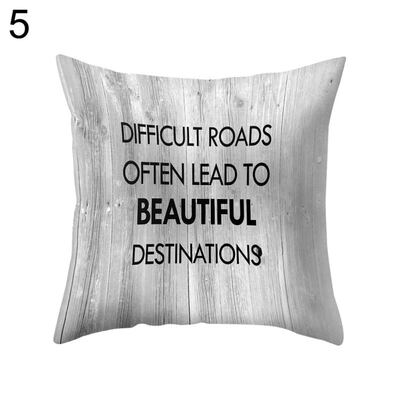 

Encouraging Letter Suqare Throw Pillow Case Cushion Cover Sofa Bedding Articles