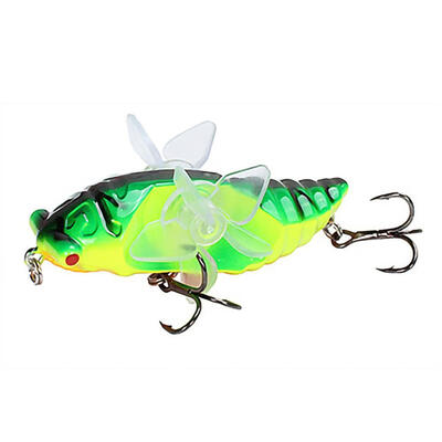 

Topwater Insect Fishing Lure Minnow Trolling Wobbler Crankbait Whopper Plopper Bait Artificial Hard Lure Catfish Pike Crap