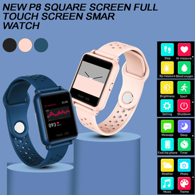 

P8 Bluetooth Smart Watch for Women Pedometer Calories Heart Rate Monitor