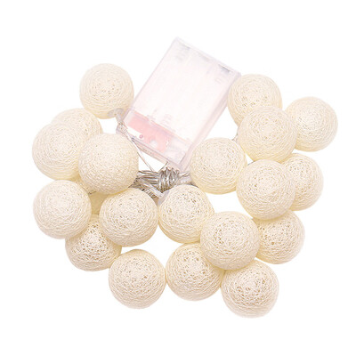 

Tailored 23M 20LED Cotton Ball String Lights Party Wedding Christmas Decor Lights