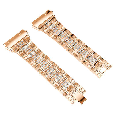

〖Follure〗Luxury Alloy Crystal Watch Band Wrist strap For Fitbit Ionic BK