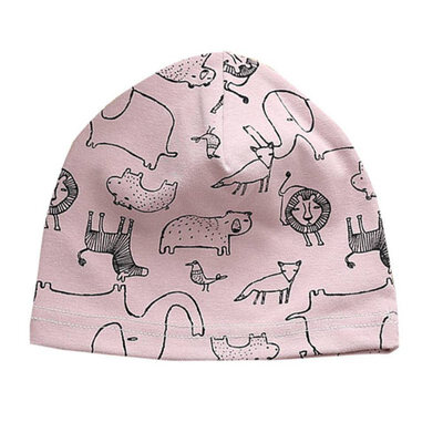 

Fashion Single-layer Knitted Cotton Childrens Hat Cartoon Baby Caps Autumn Winter Boy Girls Outdoors Beanies For 0-6Y