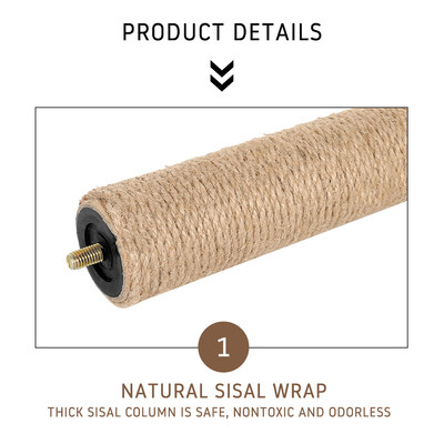 

2 Colors Sisal Rope Plush Cat Tree Cat Climber Cat Playing Toy