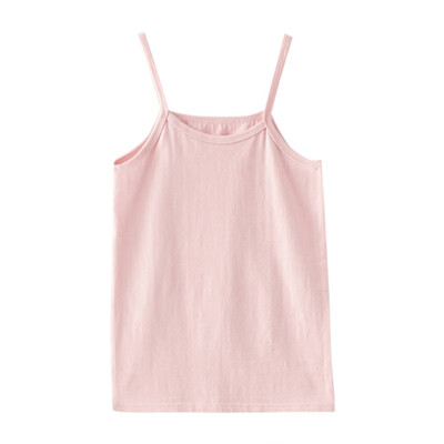 

Baby Girls Clothes Baby Kids Camisole Cotton Stretch Bottoming T-Shirt Infant Solid Color Sleeveless T-Shirts