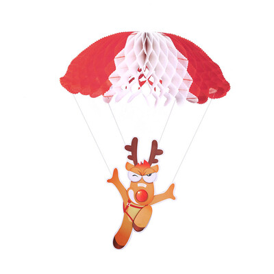 

Toponeto Christmas Hanging Santa Claus Snowman Parachute Pendant Decor Ornaments Gift