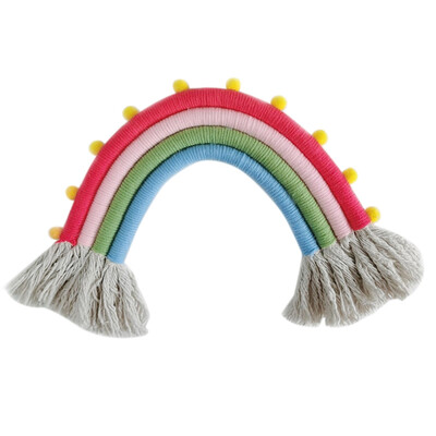 

Hand-knitted Rainbow Charm Childrens Room Medium Four Rainbow Decoration Home Rainbow Charm