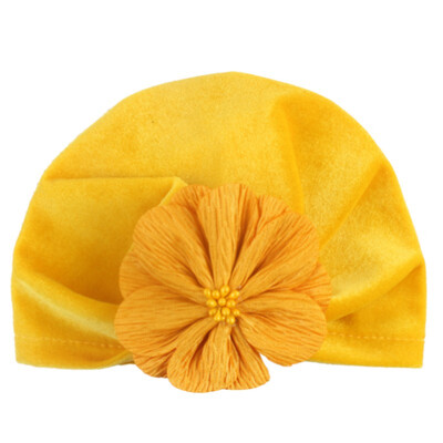 

New Baby Cotton Hat For Girls Boys Newborn Flower Design Elastic Hats Accessories Photography Props