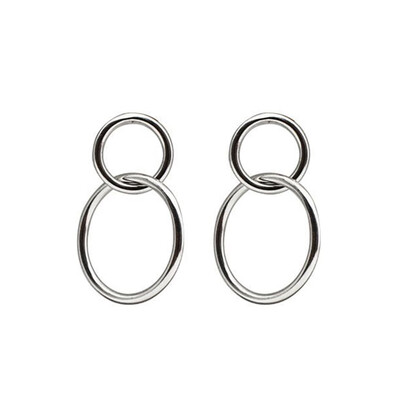 

1 Pair Women Girls Circle Stud Earrings Women Loop Dangle Drop Earrings Female Gift Jewelry