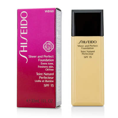 

SHISEIDO - Sheer & Perfect Foundation SPF 15 - WB60 Natural Deep Warm Beige 30ml1oz