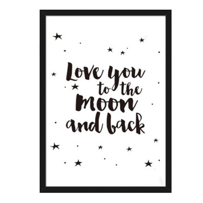 

Motivational Quotes Wall Picture Canvas Nursery Art Prints Kids Room Decor No Frame