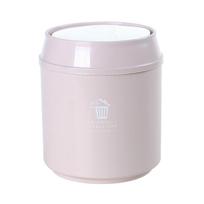 

Mini Small Waste Bin 3 colors Desktop Garbage Basket Detachable Cover Waste Bins Trash Can Press Type for Home Living Room