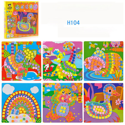 

Tailored Fun Mosaic Kids Art & Craft Kit Childrens Play Activity Decoration Sticker Set