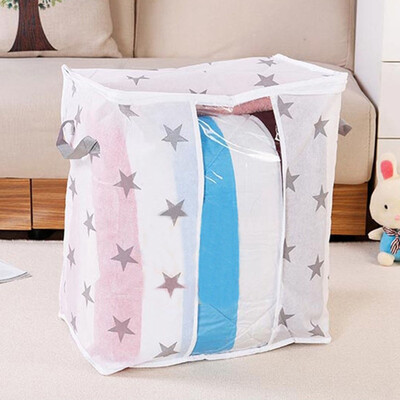 

New Foldable Storage Bag Clothes Blanket Quilt Closet Sweater Organizer Box Pouches