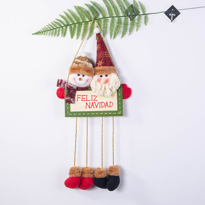 

Gobestart 1Pcs Christmas Door Hanging Christmas Tree Home Decor Ornaments Xmas Gift