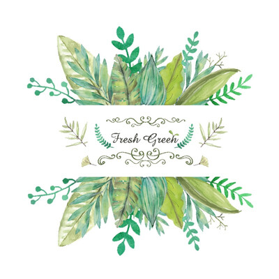 

Wall Sticker Nordic Style Simple Green Leaves Wall Stickers Background Wall Decoration Stickers For Living Room