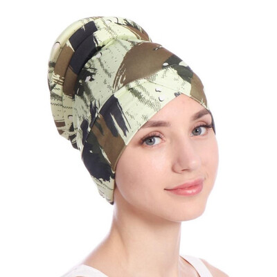 

Women Muslim Hair Loss Head Scarf Turban Head Wrap Cover Cancer Hat Chemo Cap