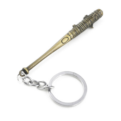 

The Walking Dead Stick Keychain Negans Bat LUCILLE Key Chain Car Keyring For Men Jewelry Gift