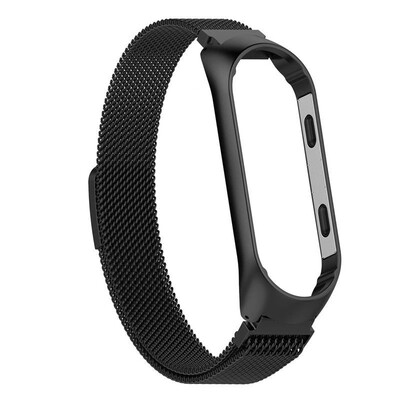

For Xiaomi MI Band3 Magnetic Milanese Loop Stainless Steel Mesh Watch Band Strap