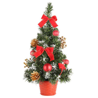 

Tailored Artificial Tabletop Mini Christmas Tree Decorations Festival Miniature Tree 40cm