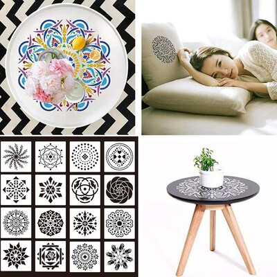 

Gobestart Mandala Stencil Art Template Set Hollow Plastic Painting Template
