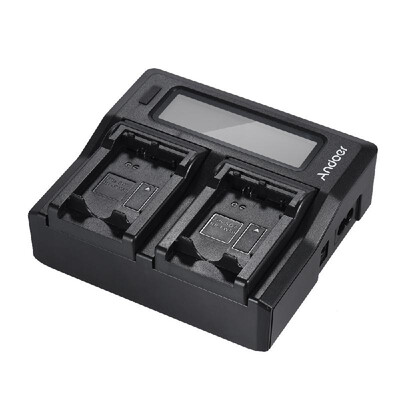 

Andoer NP-FZ100 Dual Channel LCD Camera Battery Charger for Sony A7III A9 A7RIII A7SIII with DC Car Charger