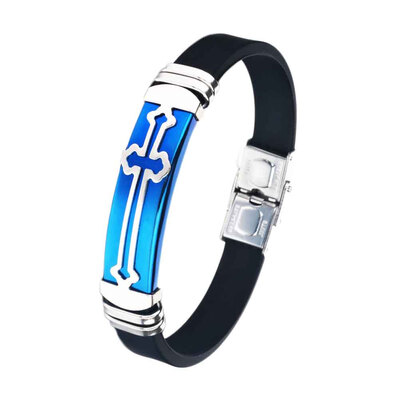 

Accessory Fashion Wristband Silicone Bracelet Cross Gifts Cute