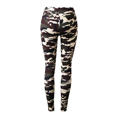 

Summer High Quality Fashion Women Camouflage Pencil Pants Pockets Bottom Straight Long Pants