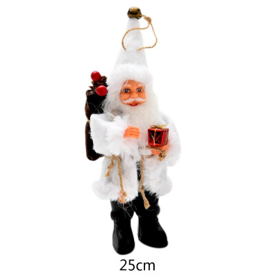 

Christmas Tree Ornaments Santa Claus Toy Doll Hanging Posture Window Decorations Party Table for Home Christmas Tree Xmas Gift