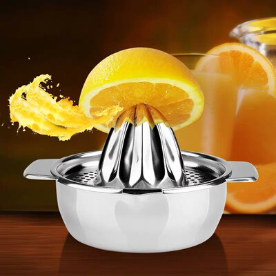 

Siaonvr Stainless Steel Lemon Orange Squeezer Juicer Hand Manual Press Kitchen