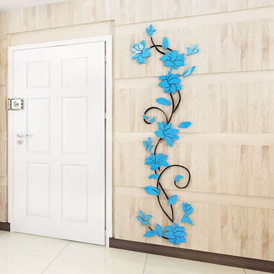 

Wall Stickers 3D Romantic Rose Flower Wall Sticker Removable Decal Room Vinyl For Home Bedroom Decoration