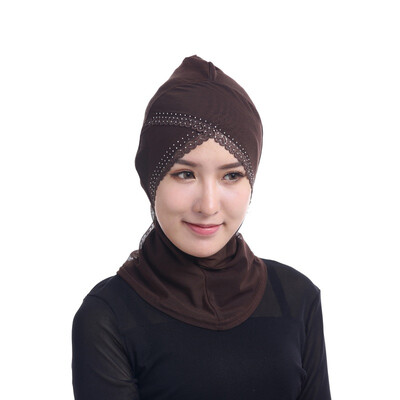 

Chic Muslim Women Under Scarf Hat Cap Bonnet Ninja Hijab Islamic Neck Cover