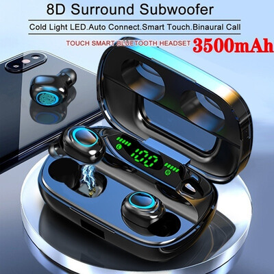 

2020 Newest 8D Surround Sound TWS Earphones Wireless Bluetooth 50 Stereo