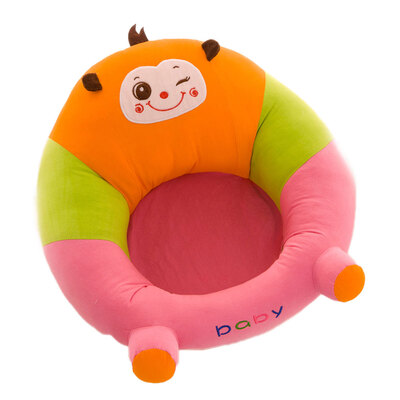 

Baby Support Seat Soft Cotton Floor Seat Cartoon Stuffed Sofa Infant Learn Sit Chair Monkey