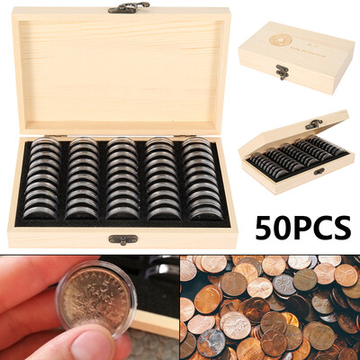 

50 commemorative coin protection boxes coin storage case