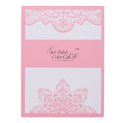

120 Nail Color Chart Display Book with 120pcs False Nails Nail Polish UV Gel Color Card Board Nail Salon Tools