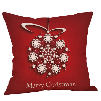 

Tailored Cotton Linen Christmas Hidden Zipper Closure Pillow Case Throw Cushion Cover Hom