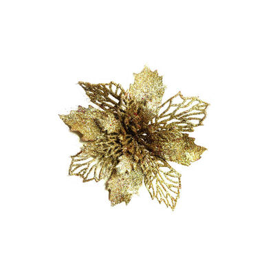 

Artificial Poinsettia Flowers Christmas Wreath Christmas Tree Flowers Ornaments For Party