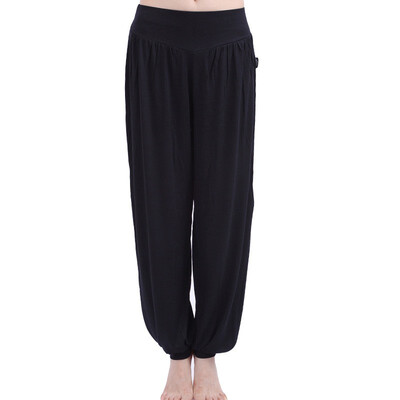 

Pleated Loose Yo-ga Leggings for women New Bloomers Dance TaiChi Full Length Hip Hop Pants Streetwear Modal Pants Fitness Pants