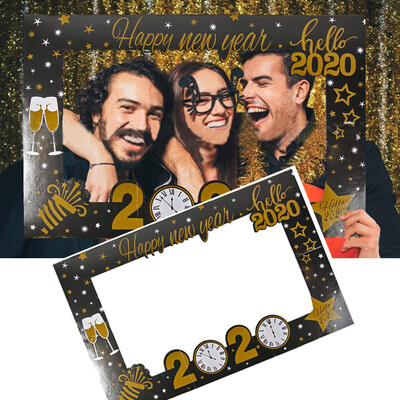 

YIWULAHappy New Year Decoration For Home Photo Booth Frame Props Navidad Gift