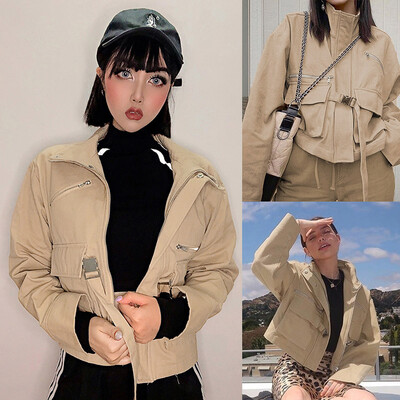 

Gobestart Womens Winter Long-Sleeved Fashionable Large Lapel Bow Tie Jacket