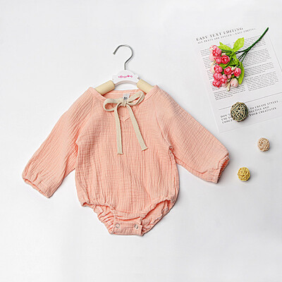 

Autumn Baby Girl Clothes Cotton Long Sleeve Baby Romper New Born Winter Boutiques Linen Playsuit Photo Props Infant Outfit