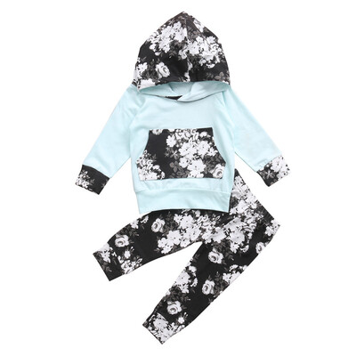 

Details about Newborn Baby Boys Girls Floral Hoodie Top Long Pants 2Pcs Outfits Clothes Set