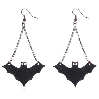 

Halloween Costumes Explosions Earrings Vampire Bat Necklace Female Jewelry