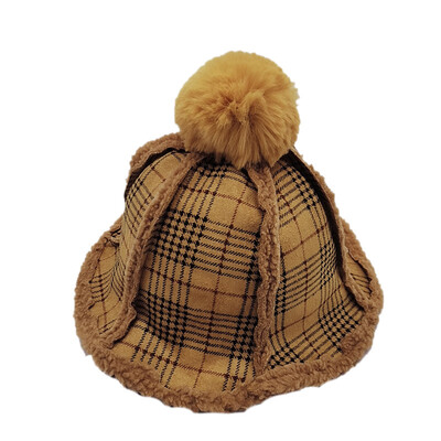 

Autumn Baby Child Bucket Hat Warm Solid Kids Boys Girls Children Outdoor Bucket Hat Winter Beach Sun Cap
